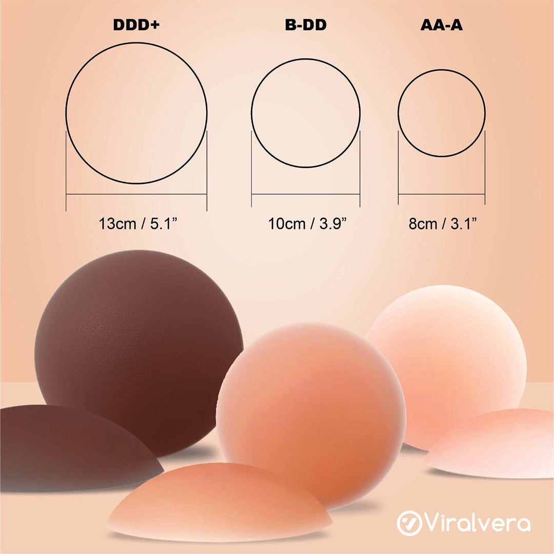 De virale “niet-plakkerige” tepelcovers (1 paar)